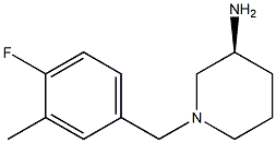(3S)-1-(4-fluoro-3-methylbenzyl)piperidin-3-amine Struktur