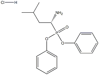 (R,S)-1-amino-3-methylbutyl-phosphonic acid diphenyl ester hydrochloride Structure