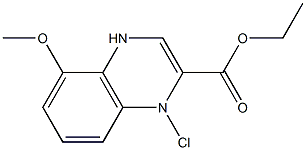 4-氯-8-甲氧基喹喔啉-3-甲酸乙酯, , 结构式
