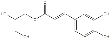 1-O-咖啡酰基甘油, , 结构式