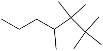 2,2,3,3,4-pentamethylheptane 化学構造式