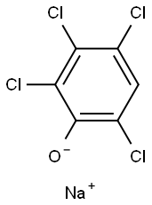 2:3:4:6-四氯苯酚鈉 结构式