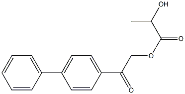 lactic acid p-phenyl-phenacyl ester Struktur