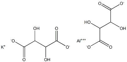 酒石酸鋁鉀,,结构式