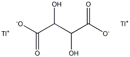 酒石酸鉈(I),,结构式