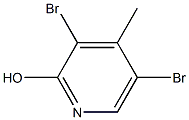 2-Hydroxy-3,5-dibromo-4-methylpyridine Structure