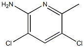 2-甲基-3,5-二氯-6-氨基吡啶, , 结构式