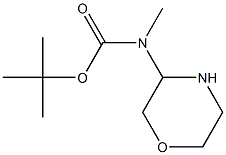 吗啉-3-甲基氨基甲酸叔丁酯, , 结构式