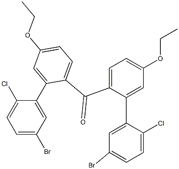 2-CHLORO-5-BROMOPHENYL-4 -ETHOXYPHENYL KETONE Struktur
