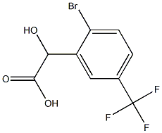 2-BROMO-5-(TRIFLUOROMETHYL)MANDELIC ACID Structure