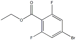 4-BROMO-2,6-DIFLUOROBENZOIC ACID ETHYL ESTER Structure
