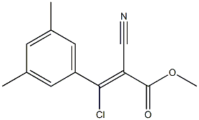 3-CHLORO-2-CYANO-3-(3,5-DIMETHYLPHENYL)-2-PROPENOICACIDMETHYLESTER