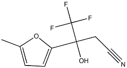 4,4,4-TRIFLUORO-3-HYDROXY-3-(5-METHYL-2-FURYL)BUTANENITRILE Structure
