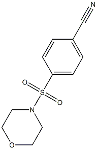 4-(MORPHOLIN-4-YLSULFONYL)BENZONITRILE Struktur