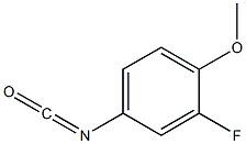 2-FLUORO-4-ISOCYANATO-1-METHOXYBENZENE Structure