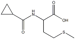 2-[(CYCLOPROPYLCARBONYL)AMINO]-4-(METHYLTHIO)BUTANOIC ACID Structure