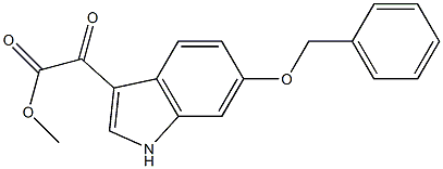 (6-Benzyloxy-1H-indol-3-yl)-oxo-acetic acid methyl ester Structure