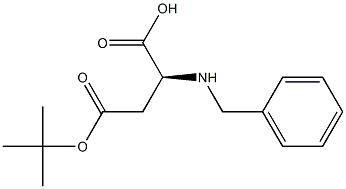 (S)-2-Benzylamino-succinic acid 4-tert-butyl ester Struktur