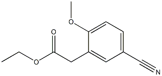 Ethyl (5-cyano-2-methoxyphenyl)-acetate Structure