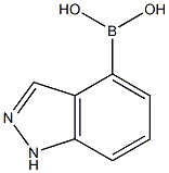 1H-INDAZOL-4-YL BORONIC ACID 结构式