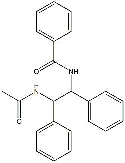 N-(2-ACETAMIDO-1,2-DIPHENYLETHYL)BENZAMIDE Structure