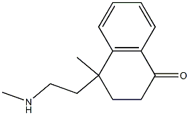 4-METHYL-4-(N-METHYLAMINOETHYL)-3,4-DIHYDRO-NAPHTHALENE-1(2H)-ONE Structure
