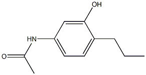 5-ACETAMIDO-2-PROPYLPHENOL Struktur