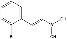 (E)-2-(2-BROMOPHENYL)ETHENYL-1-BORONIC ACID Structure