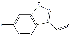 6-IODOINDAZOLE-3-CARBOXYALDEHYDE 结构式