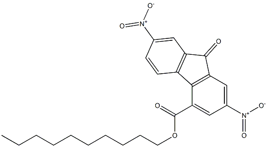 decyl 2,7-dinitro-9-oxo-9H-fluorene-4-carboxylate Structure