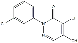 4-chloro-2-(3-chlorophenyl)-5-hydroxy-3(2H)-pyridazinone Structure