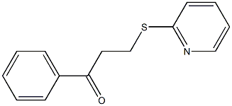 1-phenyl-3-(2-pyridinylsulfanyl)-1-propanone,,结构式