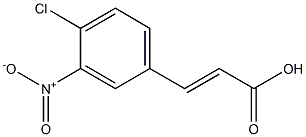 (2E)-3-(4-chloro-3-nitrophenyl)acrylic acid Struktur