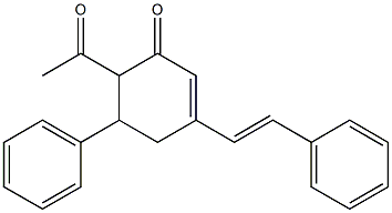 6-acetyl-5-phenyl-3-styrylcyclohex-2-en-1-one