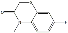 7-fluoro-4-methyl-2H-1,4-benzothiazin-3(4H)-one Structure