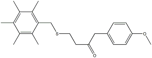 1-(4-methoxyphenyl)-4-[(2,3,4,5,6-pentamethylbenzyl)sulfanyl]-2-butanone