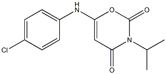 6-(4-chloroanilino)-3-isopropyl-3,4-dihydro-2H-1,3-oxazine-2,4-dione|