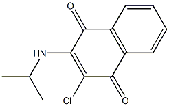 2-chloro-3-(isopropylamino)naphthoquinone 结构式