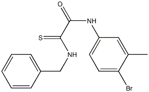 2-(benzylamino)-N-(4-bromo-3-methylphenyl)-2-thioxoacetamide Structure