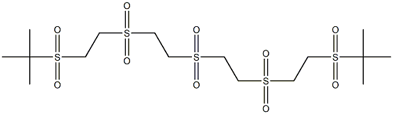 2-{[2-({2-[(2-{[2-(tert-butylsulfonyl)ethyl]sulfonyl}ethyl)sulfonyl]ethyl}sulfonyl)ethyl]sulfonyl}-2-methylpropane