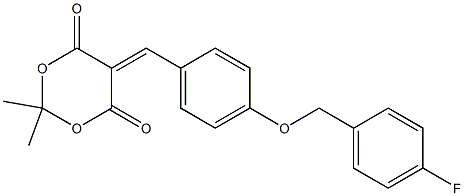 5-{4-[(4-fluorobenzyl)oxy]benzylidene}-2,2-dimethyl-1,3-dioxane-4,6-dione