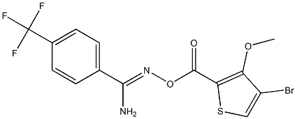 O1-[(4-bromo-3-methoxy-2-thienyl)carbonyl]-4-(trifluoromethyl)benzene-1-carbohydroximamide