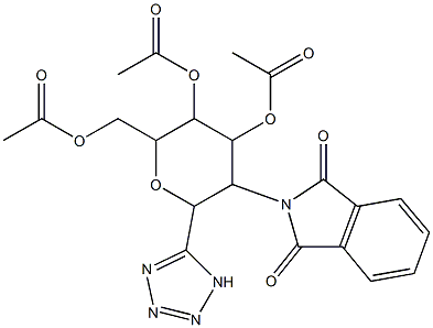 3-(acetyloxy)-2-[(acetyloxy)methyl]-5-(1,3-dioxo-2,3-dihydro-1H-isoindol-2- yl)-6-(1H-1,2,3,4-tetraazol-5-yl)tetrahydro-2H-pyran-4-yl acetate