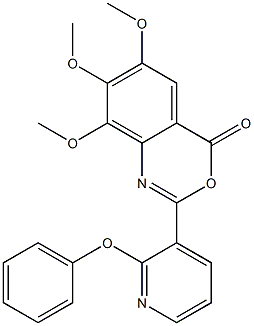 6,7,8-trimethoxy-2-(2-phenoxy-3-pyridyl)-4H-3,1-benzoxazin-4-one