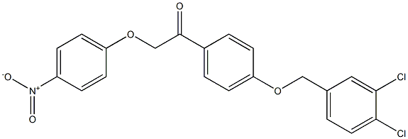 1-{4-[(3,4-dichlorobenzyl)oxy]phenyl}-2-(4-nitrophenoxy)ethan-1-one|