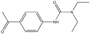 N'-(4-acetylphenyl)-N,N-diethylurea Struktur