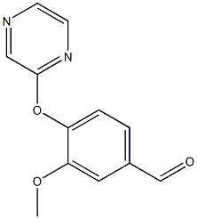3-methoxy-4-(2-pyrazinyloxy)benzenecarbaldehyde