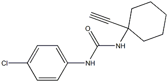 N-(4-chlorophenyl)-N'-(1-ethynylcyclohexyl)urea Structure