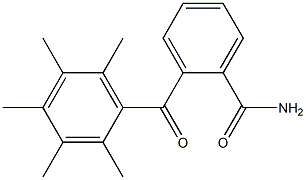 2-(2,3,4,5,6-pentamethylbenzoyl)benzamide Struktur