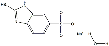 sodium 2-mercapto-1H-benzimidazole-6-sulfonate hydrate Structure